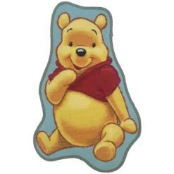 JADOREL Tapis Salon 50x80 Cm Forme Originale WINNIE L'OURSON Jaune Chambre Adapté Au Chauffage Par Le Sol - Jaune