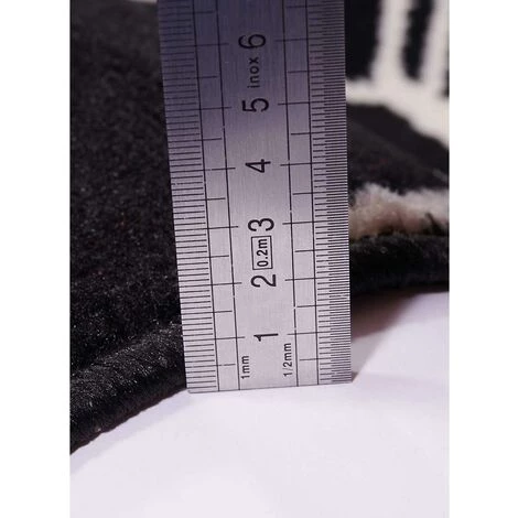 UNAMOURDETAPIS Tapis Salon 120x170 Cm Rectangulaire AF OSLO Noir Salon Adapté Au Chauffage Par Le Sol - Noir 4 UNAMOURDETAPIS Tapis Salon 120x170 Cm Rectangulaire AF OSLO Noir Salon Adapté Au Chauffage Par Le Sol - Noir – Image 4