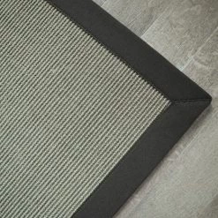 DÉCOWEB Tapis Sisal Yucatan Gris Acier Ganse Coton Anthracite - 160 X 230 Cm 7 DÉCOWEB Tapis Sisal Yucatan Gris Acier Ganse Coton Anthracite - 160 X 230 Cm -Tapis et paillasson Soldes 10360933 3