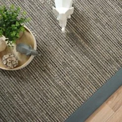 DÉCOWEB Tapis Tissé Plat Bornéo Silver Ganse Coton Vert De Gris - 140 X 200 Cm 8 DÉCOWEB Tapis Tissé Plat Bornéo Silver Ganse Coton Vert De Gris - 140 X 200 Cm -Tapis et paillasson Soldes 10361037 4