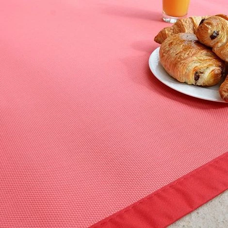 DÉCOWEB Tapis PVC Tressé - Rose Corail - 120 X 180 Cm 1 DÉCOWEB Tapis PVC Tressé - Rose Corail - 120 X 180 Cm