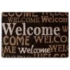 Relaxdays Paillasson En Fibres De Coco « Welcome » Tapis De Sol Porte D’entrée Tapis De Plancher 40 X 60 Cm Tapis D'accueil Dessous Antidérapant PVC Caoutchouc Essuie-pieds Saleté, Marron