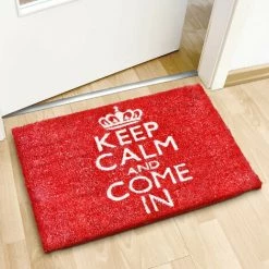 Relaxdays Paillasson En Fibres De Coco Tapis De Sol Porte D’Entrée Tapis De Plancher Sol KEEP CALM AND COME IN 40 X 60 Cm Dessous Antidérapant Caoutchouc PVC Essuie-pieds Saleté, Rouge 7 Relaxdays Paillasson En Fibres De Coco Tapis De Sol Porte D’Entrée Tapis De Plancher Sol KEEP CALM AND COME IN 40 X 60 Cm Dessous Antidérapant Caoutchouc PVC Essuie-pieds Saleté, Rouge -Tapis et paillasson Soldes 10364353 3