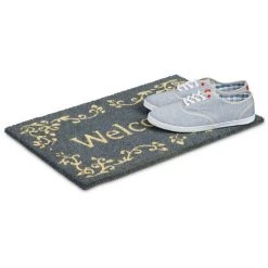 Relaxdays Paillasson En Fibres De Coco Tapis De Sol Porte D’entrée Accueil Welcome 40 X 60 Cm Dessous Antidérapant Caoutchouc PVC Essuie-pieds Natte Plancher Motifs Ornements, Noir 8 Relaxdays Paillasson En Fibres De Coco Tapis De Sol Porte D’entrée Accueil Welcome 40 X 60 Cm Dessous Antidérapant Caoutchouc PVC Essuie-pieds Natte Plancher Motifs Ornements, Noir -Tapis et paillasson Soldes 10364377 4