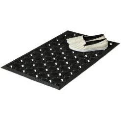 Relaxdays Paillasson Caoutchouc Antidérapant HxlxP 0,5x75x45 Cm Tapis De Sol Porte Entrée Motif Grille Résistant Saleté Chaussures Intérieur Ou Extérieur Résistant Jardin Terrasse Couloir Garage, Noir 8 Relaxdays Paillasson Caoutchouc Antidérapant HxlxP 0,5x75x45 Cm Tapis De Sol Porte Entrée Motif Grille Résistant Saleté Chaussures Intérieur Ou Extérieur Résistant Jardin Terrasse Couloir Garage, Noir -Tapis et paillasson Soldes 10366769 4