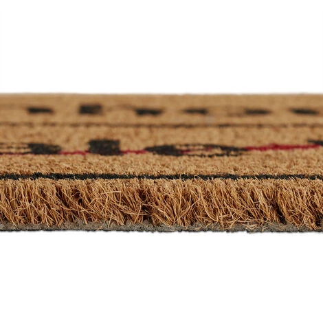 Relaxdays Paillasson Fibre De Coco Licorne 40 X 60 Cm Tapis D’entrée Porte Extérieur Antidérapant PVC, Nature Noir 4 Relaxdays Paillasson Fibre De Coco Licorne 40 X 60 Cm Tapis D’entrée Porte Extérieur Antidérapant PVC, Nature Noir – Image 4