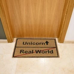 Relaxdays Paillasson Fibre De Coco Licorne 40 X 60 Cm Tapis D’entrée Porte Extérieur Antidérapant PVC, Nature Noir 9 Relaxdays Paillasson Fibre De Coco Licorne 40 X 60 Cm Tapis D’entrée Porte Extérieur Antidérapant PVC, Nature Noir -Tapis et paillasson Soldes 10367874 5