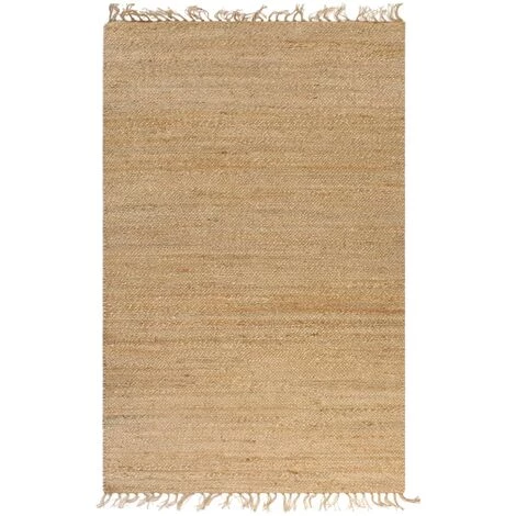 VidaXL Tapis Tissé à La Main Jute 120 X 180 Cm Naturel - Beige 1 VidaXL Tapis Tissé à La Main Jute 120 X 180 Cm Naturel - Beige