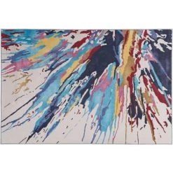 BELIANI Tapis En Tissu Multicolore 230x160cm - Multicolore