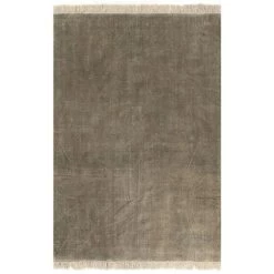 VidaXL Tapis Kilim Coton 200 X 290 Cm Taupe - Taupe