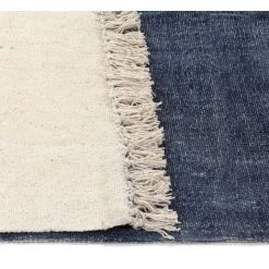 VidaXL Tapis Kilim Coton 120 X 180 Cm Bleu - Bleu -Tapis et paillasson Soldes 11274447 4