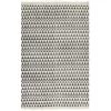 VidaXL Tapis Kilim Coton 120 X 180 Cm Avec Motif Noir/blanc - Noir