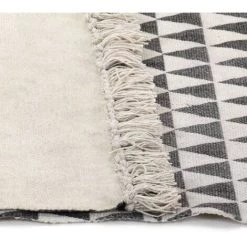 VidaXL Tapis Kilim Coton 120 X 180 Cm Avec Motif Noir/blanc - Noir 7 VidaXL Tapis Kilim Coton 120 X 180 Cm Avec Motif Noir/blanc - Noir -Tapis et paillasson Soldes 11274459 4