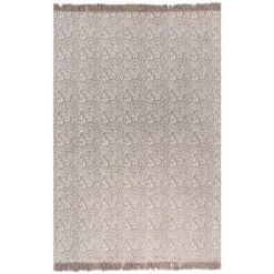 VidaXL Tapis Kilim Coton 160 X 230 Cm Avec Motif Taupe - Taupe