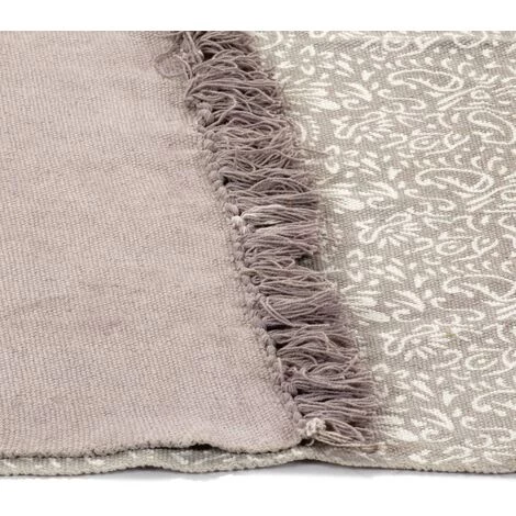 VidaXL Tapis Kilim Coton 160 X 230 Cm Avec Motif Taupe - Taupe 4 VidaXL Tapis Kilim Coton 160 X 230 Cm Avec Motif Taupe - Taupe – Image 4