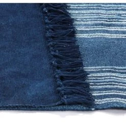 VidaXL Tapis Kilim Coton 160 X 230 Cm Avec Motif Bleu - Bleu 7 VidaXL Tapis Kilim Coton 160 X 230 Cm Avec Motif Bleu - Bleu -Tapis et paillasson Soldes 11274474 4