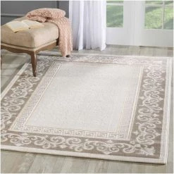UNAMOURDETAPIS Tapis Salon 120x160 Cm Rectangulaire KHY ASTA Marron Salon Adapté Au Chauffage Par Le Sol - Marron