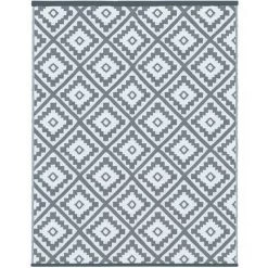 IDMARKET Tapis Extérieur BAHAMAS Gris 120 X 180 CM