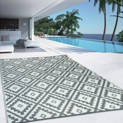IDMARKET Tapis Extérieur BAHAMAS Gris 160 X 260 CM 7 IDMARKET Tapis Extérieur BAHAMAS Gris 160 X 260 CM -Tapis et paillasson Soldes 11755853 3