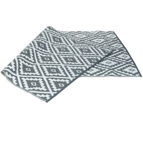 IDMARKET Tapis Extérieur BAHAMAS Gris 160 X 260 CM 4 IDMARKET Tapis Extérieur BAHAMAS Gris 160 X 260 CM – Image 4