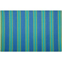 BELIANI Tapis En Plastique Bleu 180x120cm - Bleu