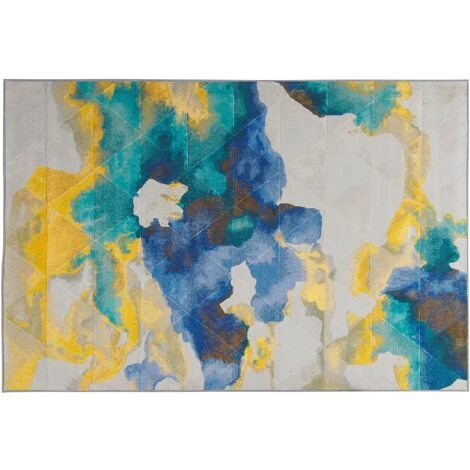 BELIANI Tapis En Tissu Multicolore 230x160cm - Multicolore 1 BELIANI Tapis En Tissu Multicolore 230x160cm - Multicolore