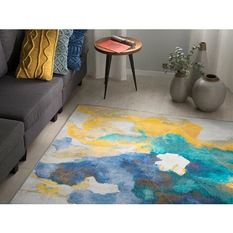 BELIANI Tapis En Tissu Multicolore 230x160cm - Multicolore 2 BELIANI Tapis En Tissu Multicolore 230x160cm - Multicolore – Image 2