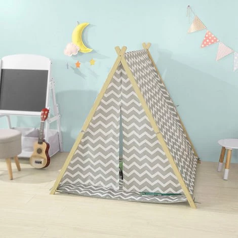 Tente Tipi Enfant Pour Garçon Et Fille Teepee Tente De Jeu OSS02-HG SoBuy® 2 Tente Tipi Enfant Pour Garçon Et Fille Teepee Tente De Jeu OSS02-HG SoBuy® – Image 2
