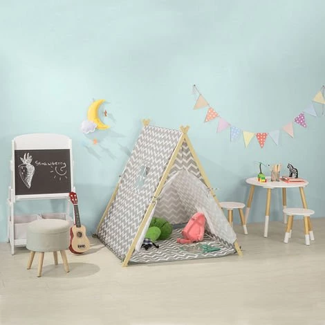 Tente Tipi Enfant Pour Garçon Et Fille Teepee Tente De Jeu OSS02-HG SoBuy® 3 Tente Tipi Enfant Pour Garçon Et Fille Teepee Tente De Jeu OSS02-HG SoBuy® – Image 3