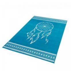 UNAMOURDETAPIS Tapis Enfant 60x110 Cm Rectangulaire AF ATTRAPE REVE Bleu Chambre Adapté Au Chauffage Par Le Sol - Bleu -Tapis et paillasson Soldes 12385041 4