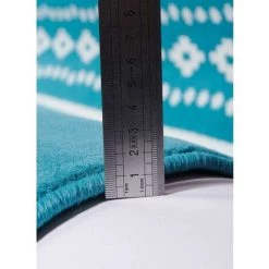 UNAMOURDETAPIS Tapis Enfant 60x110 Cm Rectangulaire AF ATTRAPE REVE Bleu Chambre Adapté Au Chauffage Par Le Sol - Bleu -Tapis et paillasson Soldes 12385041 5