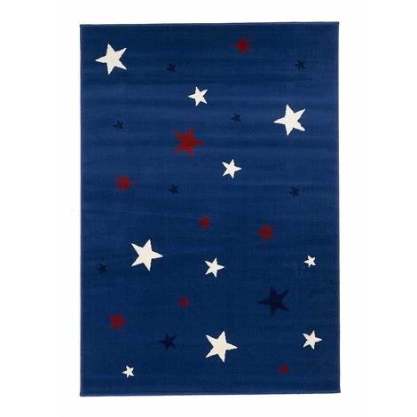 UNAMOURDETAPIS Tapis Enfant 140x200 Cm Rectangulaire AF NIGHTSKY Bleu Chambre Adapté Au Chauffage Par Le Sol - Bleu 2 UNAMOURDETAPIS Tapis Enfant 140x200 Cm Rectangulaire AF NIGHTSKY Bleu Chambre Adapté Au Chauffage Par Le Sol - Bleu – Image 2