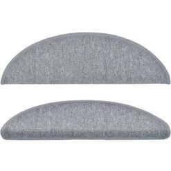 Tapis D'escalier 15 Pcs Gris Clair 56x17x3 Cm VidaXL 7 Tapis D'escalier 15 Pcs Gris Clair 56x17x3 Cm VidaXL -Tapis et paillasson Soldes 12455094 3