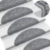 VidaXL Tapis D'escalier 15 Pcs Gris 56 X 20 Cm - Gris