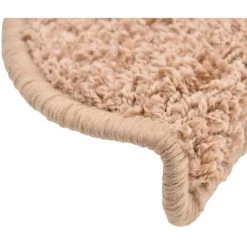 VidaXL Tapis D'escalier 15 Pcs Beige 56 X 20 Cm - Beige -Tapis et paillasson Soldes 12558993 4