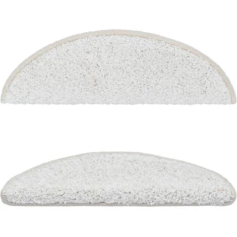 VidaXL 15 Pcs Tapis D'escalier Blanc 56 X 20 Cm - Blanc 3 VidaXL 15 Pcs Tapis D'escalier Blanc 56 X 20 Cm - Blanc – Image 3