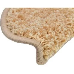 VidaXL 15 Pcs Tapis D'escalier Crème 65 X 25 Cm - Crème -Tapis et paillasson Soldes 12596620 4