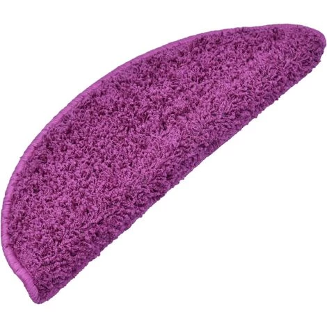 VidaXL 15 Pcs Tapis D'escalier Violet 65 X 25 Cm - Pourpre 2 VidaXL 15 Pcs Tapis D'escalier Violet 65 X 25 Cm - Pourpre – Image 2