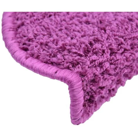 VidaXL 15 Pcs Tapis D'escalier Violet 65 X 25 Cm - Pourpre 4 VidaXL 15 Pcs Tapis D'escalier Violet 65 X 25 Cm - Pourpre – Image 4