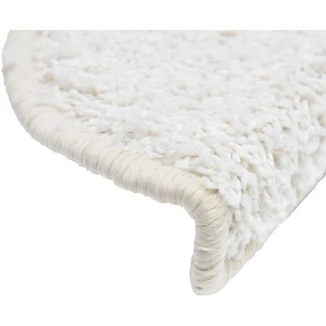 VidaXL 15 Pcs Tapis D'escalier Blanc 65 X 25 Cm - Blanc 4 VidaXL 15 Pcs Tapis D'escalier Blanc 65 X 25 Cm - Blanc – Image 4