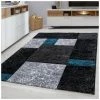 Tapis Moderne En Polypropylène AlloTapis Nastasia Turquoise 80x150 - Turquoise