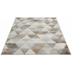 ALLOTAPIS Tapis Scandinave à Courtes Mèches Géométrique Olivetto Marron 80x150 - Marron 8 ALLOTAPIS Tapis Scandinave à Courtes Mèches Géométrique Olivetto Marron 80x150 - Marron -Tapis et paillasson Soldes 12953199 4