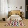 UNAMOURDETAPIS Tapis Berbère Style 40x60 Cm Rectangulaire OURIKA MK 06 Multicolore Entrée Adapté Au Chauffage Par Le Sol - Multicolore