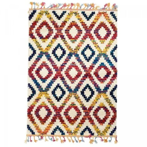 UNAMOURDETAPIS Tapis Berbère Style 40x60 Cm Rectangulaire OURIKA MK 06 Multicolore Entrée Adapté Au Chauffage Par Le Sol - Multicolore 2 UNAMOURDETAPIS Tapis Berbère Style 40x60 Cm Rectangulaire OURIKA MK 06 Multicolore Entrée Adapté Au Chauffage Par Le Sol - Multicolore – Image 2