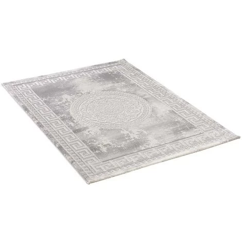 UNAMOURDETAPIS Tapis Orient Style 120x160 Cm Rectangulaire KHY ALAN Gris Salon Adapté Au Chauffage Par Le Sol - Gris 5 UNAMOURDETAPIS Tapis Orient Style 120x160 Cm Rectangulaire KHY ALAN Gris Salon Adapté Au Chauffage Par Le Sol - Gris – Image 5