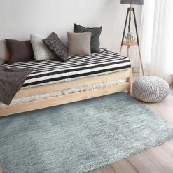 THEDECOFACTORY BEST OF - <p>Tapis Poils Longs Toucher Laineux Gris Nuage 60x90 - Gris -Tapis et paillasson Soldes 13246885 3