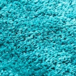 THEDECOFACTORY BEST OF - <p>Tapis Poils Longs Toucher Laineux Turquoise 60x90 - Bleu Turquoise -Tapis et paillasson Soldes 13246886 3