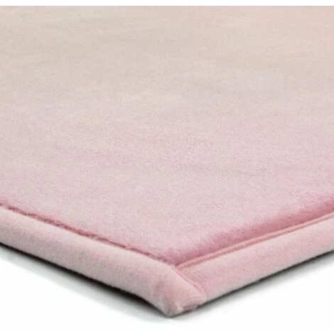 THEDECOFACTORY FLANELLE - <p>Tapis Aspect Velours Extra-doux Rose 60x120 - Rose 2 THEDECOFACTORY FLANELLE - <p>Tapis Aspect Velours Extra-doux Rose 60x120 - Rose – Image 2