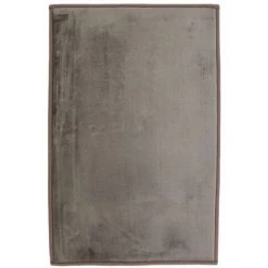 THEDECOFACTORY FLANELLE - <p>Tapis Aspect Velours Extra-doux Taupe 60x90 - Marron