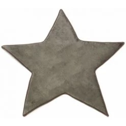 THEDECOFACTORY FLANELLE - <p>Tapis Forme étoile Extra-doux Taupe 90x90 - Marron